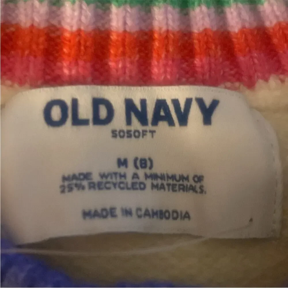 Old Navy Happy SoSoft Crew Neck Graphic Sweater